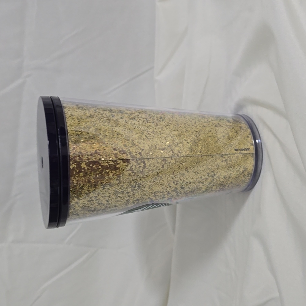 Starbucks 2020 Holiday 16 oz Grande Tumbler Black/Gold Ombre - Picture 4 of 7